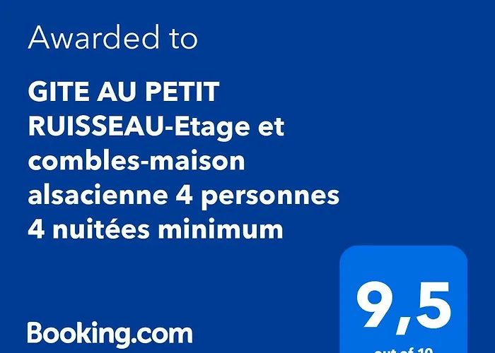 Au Petit Ruisseau-etage Et Combles-maison Alsacienne 4 Personnes 4 Nuitees Minimum 펜션 Langensoultzbach